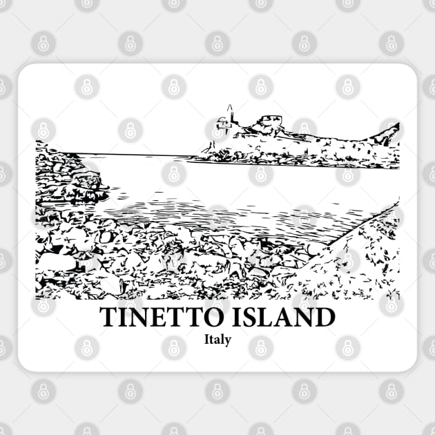 Tinetto Island - Italy Magnet by Lakeric